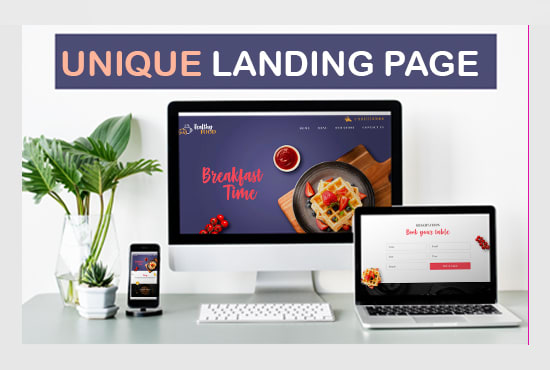 I will build amazing landing page design or squeeze page design