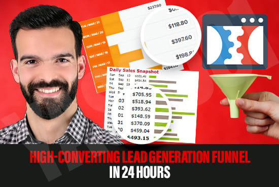 I will build an amazing lead generation funnel in clickfunnels