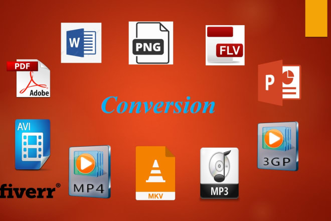 I will convert pdf, docx, jpg, png, mp4, flv, 3gp,zip, rar and m4a files