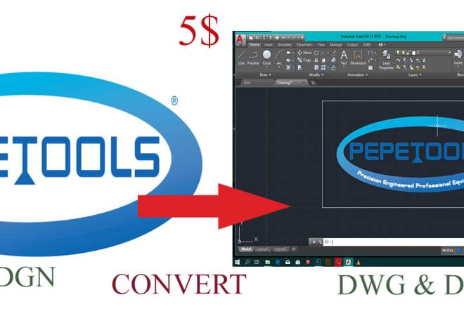 I will convert your dgn or svg to dwg or dxf, ai or PDF