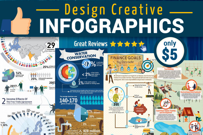 I will create a professional unique infographics