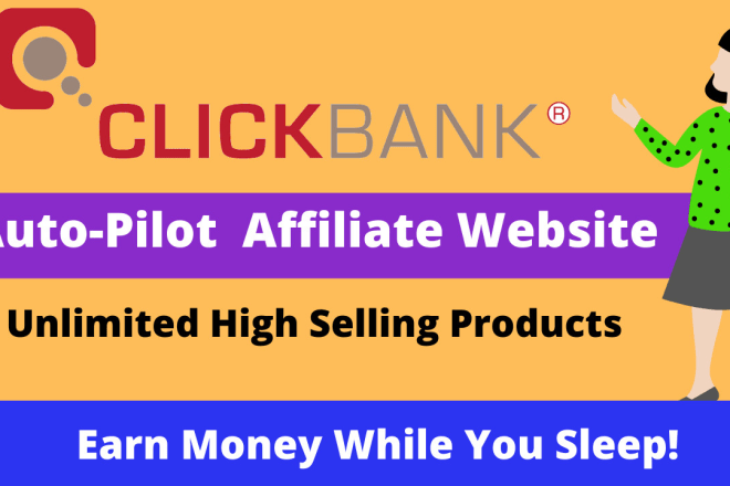 I will create autopilot clickbank affiliate website for passive earning