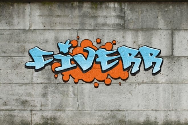 I will create custom graffiti text and presentations for you