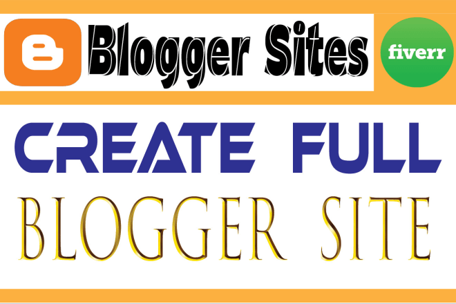 I will create full responsive blogger site