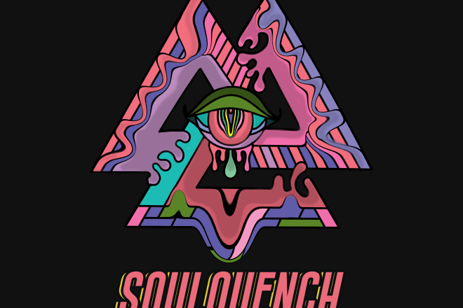 I will create trippy psychedelic logo