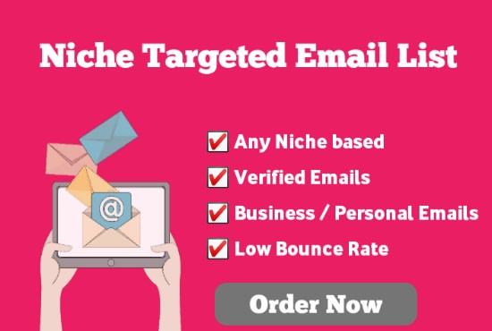 I will create verified email list for market your product