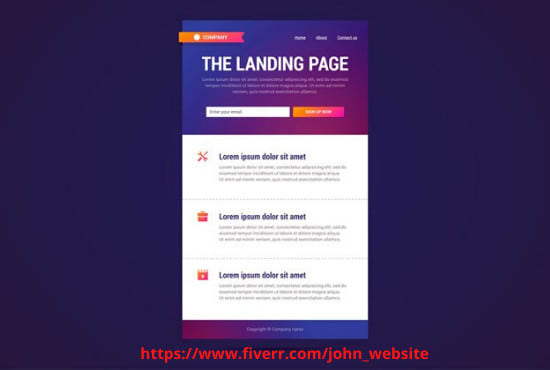 I will design a responsive and converting wordpress wix landing page