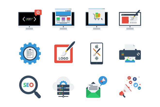 I will design awesome flat icon set for app and website in 24 hours