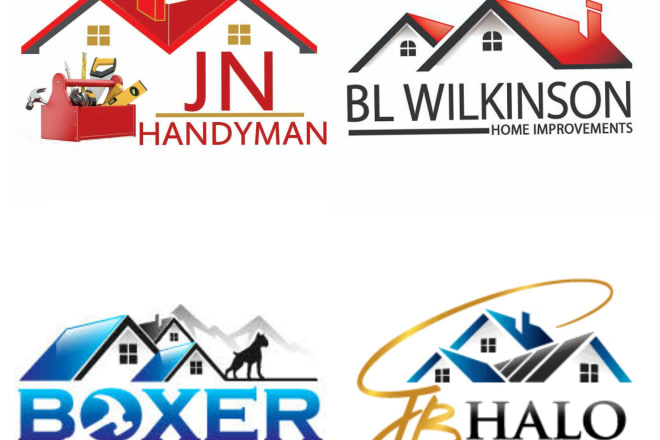I will design elegant home renovation decor and handyman logo