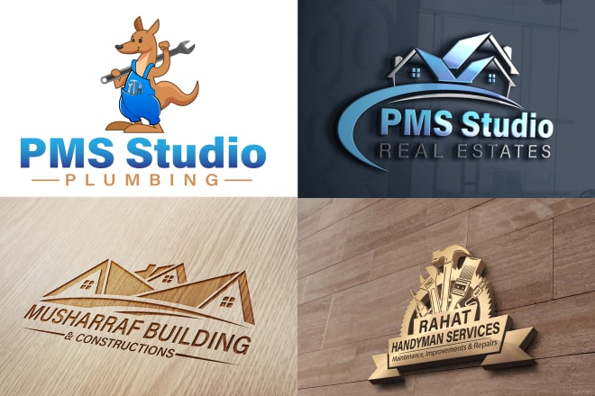 I will design home renovation, home remodeling and handyman logo