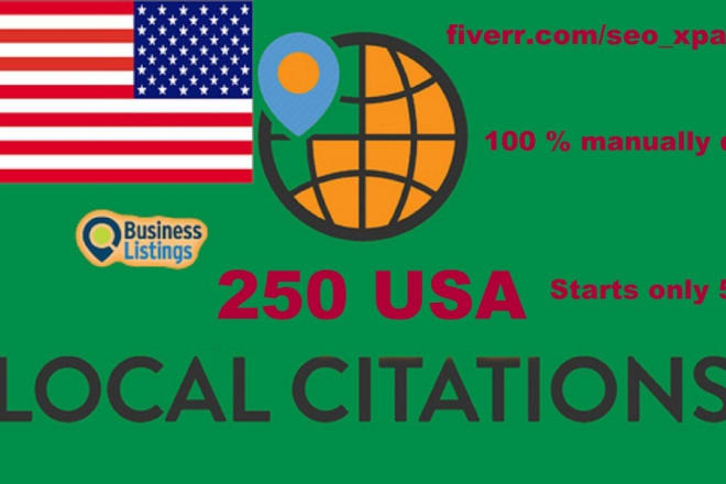 I will do 250 USA local business listing