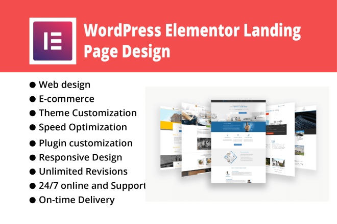 I will do 3 hours elementor landing page responsive design