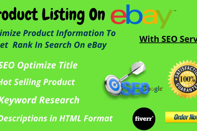I will do ebay SEO listing with ebay html template design