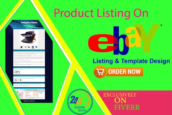 I will do ebay seo listing with ebay html template design
