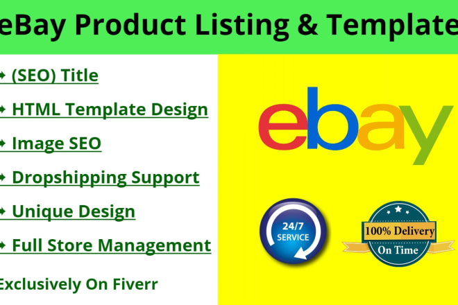 I will do ebay seo listing with ebay html template design