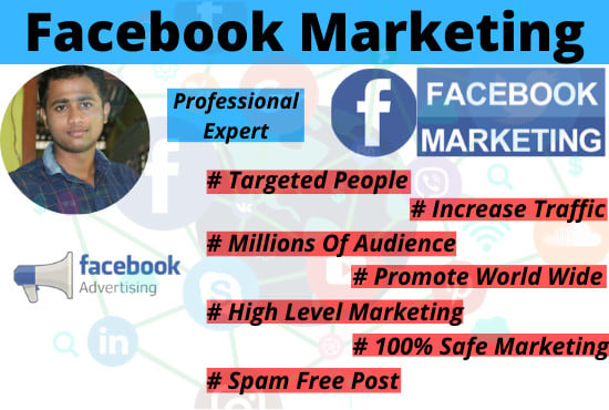 I will do facebook marketing to targeted people in any location