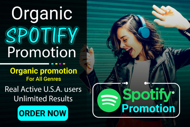 I will do increase spotify promotion streams and monthly listeners