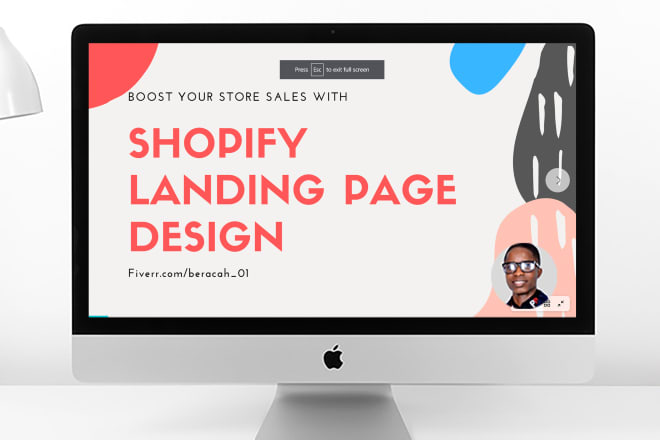I will do shopify landing page design, sales page, product page, squeeze page design