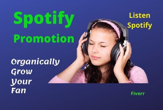 I will do spotify promotion monthly listeners and streams