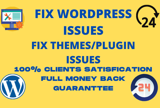 I will fix wordpress issues, errors, bugs, css, provide wp help
