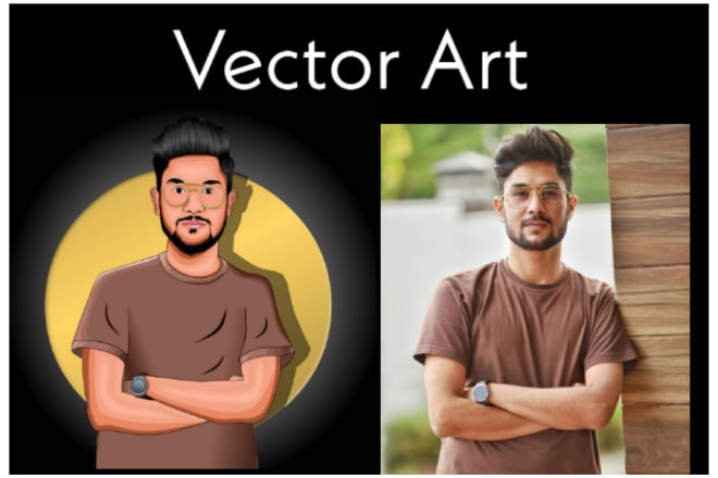 I will make a vector art or caricature for yourself