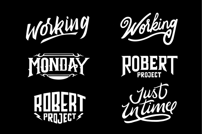 I will make custom typography logo or tshirt design