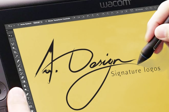 I will make real handwriting signature logo, handmade unique design