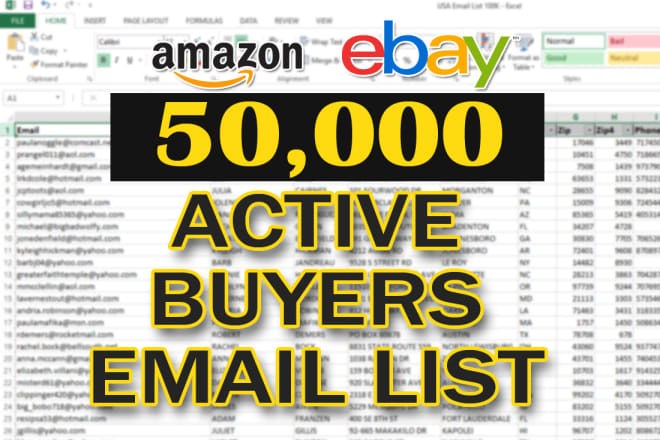 I will provide 20,000 email database of buyers for email marketing