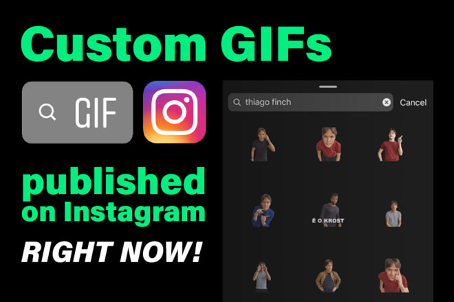 I will publish custom gifs for you on instagram stories on a verified brand account