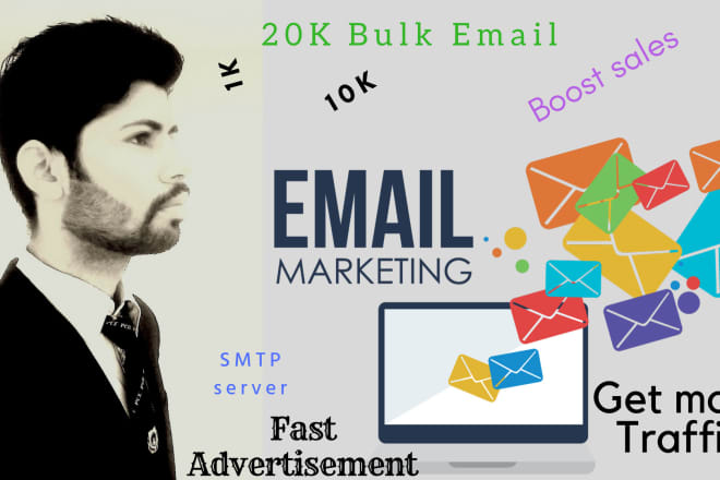 I will send SMTP bulk email and do email marketing for business