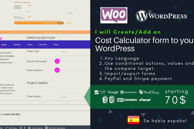 I will add a cost calculator form to your wordpress website quickly