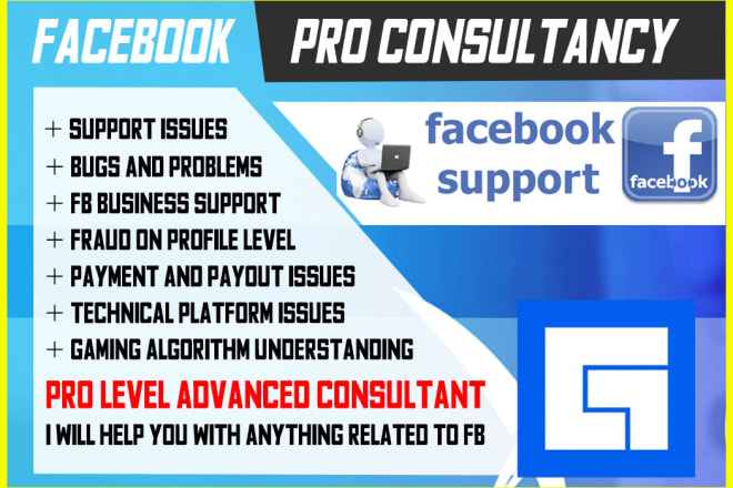 I will be your facebook business or gaming consultant