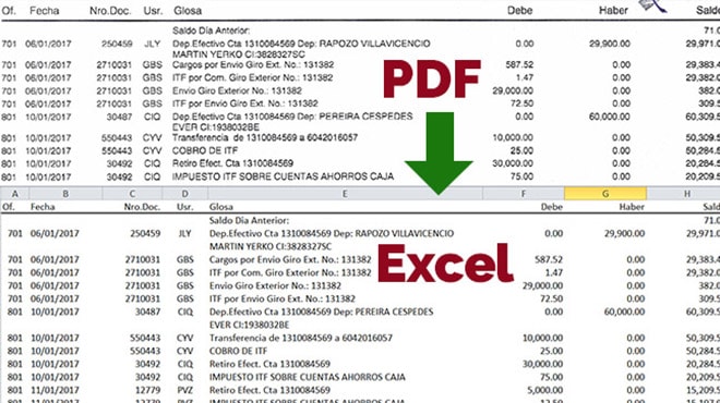 I will be your virtual assistant for data entry PDF to excel