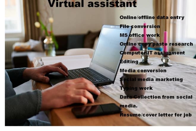 I will be your virtual data entry operator from home