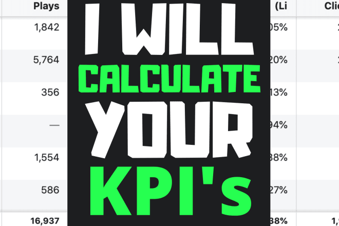 I will calculate your facebook ad kpis for your ecommerce store