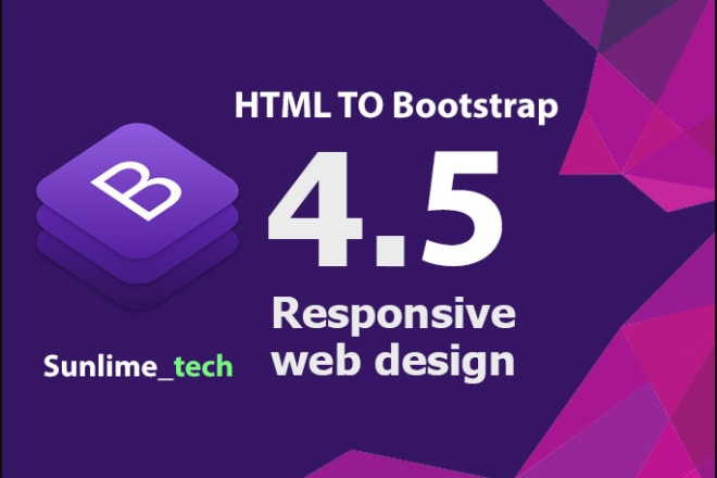 I will convert xd, psd, and invision to HTML responsive bootstrap 4