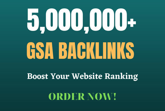 I will create 5 million live backlinks for your website