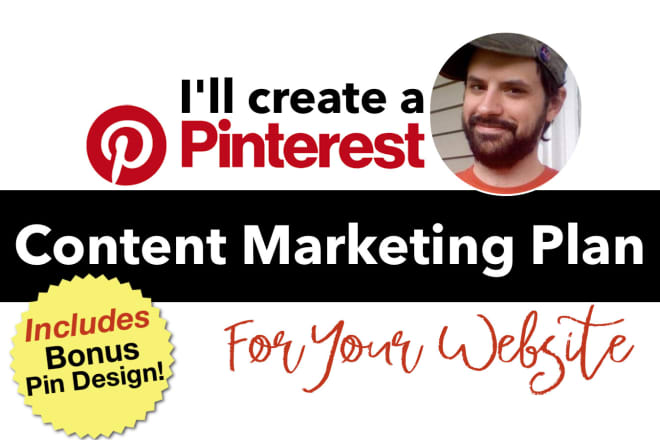 I will create a pinterest content marketing plan for your website