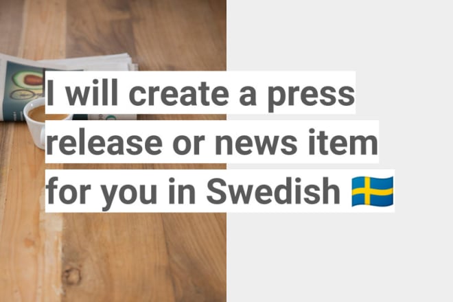 I will create a press release or news story in swedish