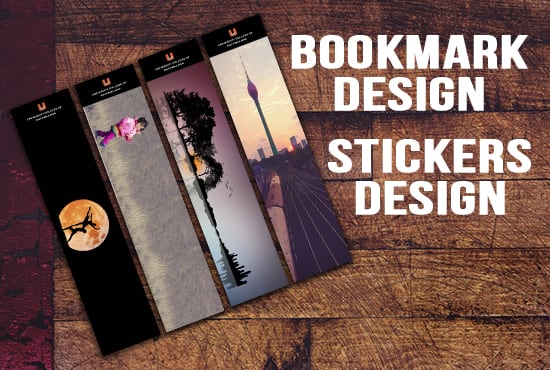 I will create bookmarks, stickers,dvd covers