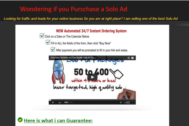 I will create custom squeeze sales list building or landing pages