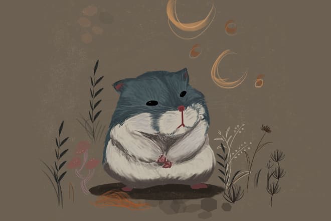 I will create cute pet illustration in my style