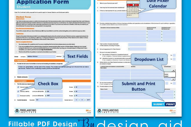 I will create fillable PDF form and design professionally