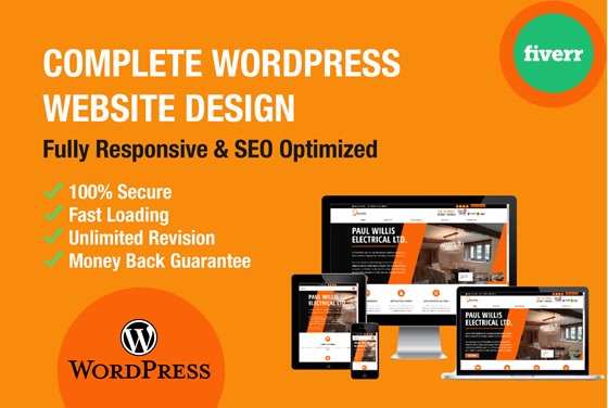 I will create responsive wordpress website, landing page or blog