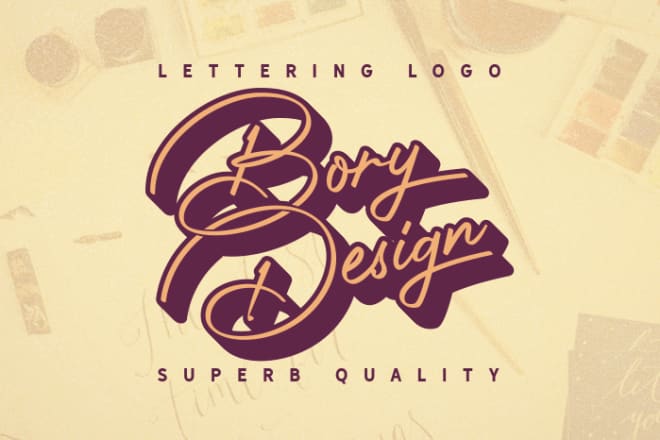 I will design a minimalist font lettering signature logo