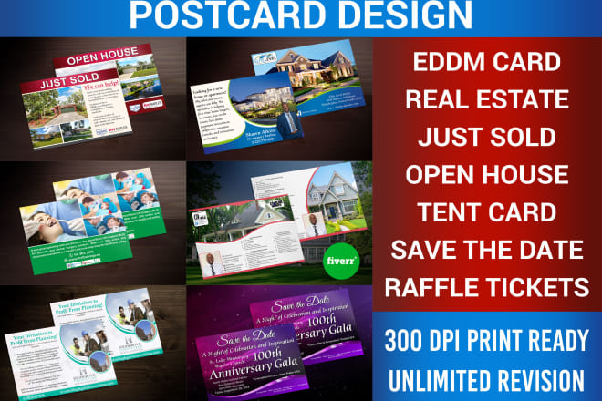 I will design amazing postcard design eddm mailing card in 12 hrs