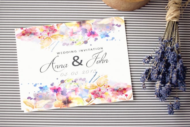 I will design amazing wedding invitations