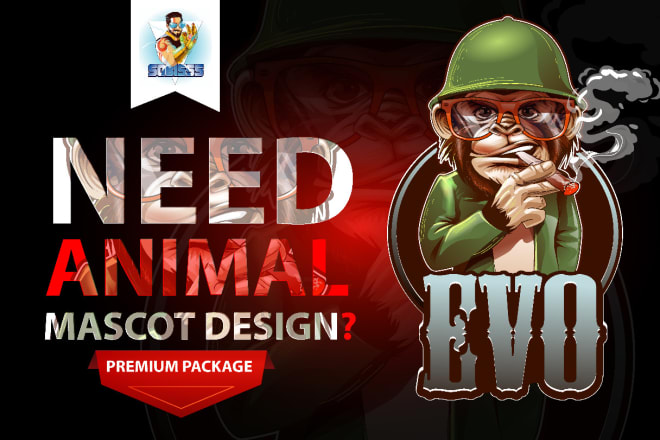 I will design animal mascot cartoon logo for you