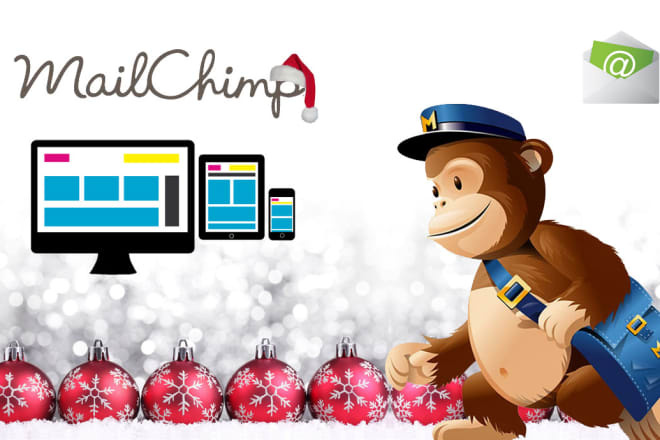I will design attractive christmas email newsletter for mailchimp