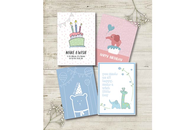 I will design cute greeting cards and wedding invitations